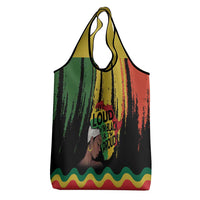 Black History Dreadlocks Map Grocery Bag Say It Loud I’m Black and I’m Proud - Wonder Print Shop