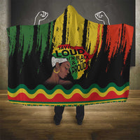 Black History Dreadlocks Map Hooded Blanket Say It Loud I’m Black and I’m Proud - Wonder Print Shop