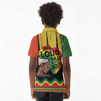 Black History Dreadlocks Map Kid Polo Shirt Say It Loud Im Black and Im Proud LT19