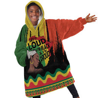 Black History Dreadlocks Map Kid Wearable Blanket Hoodie Say It Loud I’m Black and I’m Proud - Wonder Print Shop