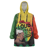 Black History Dreadlocks Map Kid Wearable Blanket Hoodie Say It Loud I’m Black and I’m Proud - Wonder Print Shop