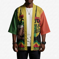 Black History Dreadlocks Map Kimono Say It Loud I’m Black and I’m Proud - Wonder Print Shop