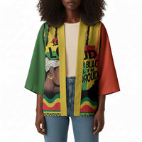 Black History Dreadlocks Map Kimono Say It Loud I’m Black and I’m Proud - Wonder Print Shop
