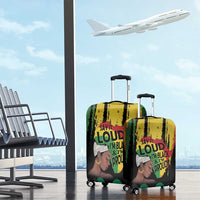 Black History Dreadlocks Map Luggage Cover Say It Loud I’m Black and I’m Proud - Wonder Print Shop