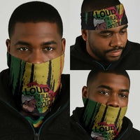 Black History Dreadlocks Map Neck Gaiter Say It Loud I’m Black and I’m Proud - Wonder Print Shop