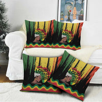 Black History Dreadlocks Map Pillow Cover Say It Loud I’m Black and I’m Proud - Wonder Print Shop