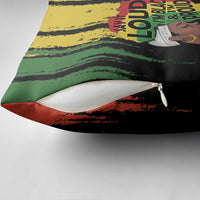 Black History Dreadlocks Map Pillow Cover Say It Loud I’m Black and I’m Proud - Wonder Print Shop