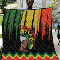 Black History Dreadlocks Map Quilt Say It Loud I’m Black and I’m Proud - Wonder Print Shop