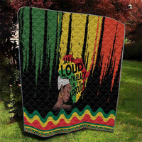 Black History Dreadlocks Map Quilt Say It Loud I’m Black and I’m Proud - Wonder Print Shop