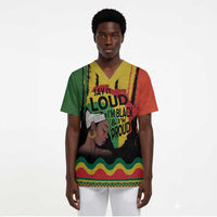 Black History Dreadlocks Map Scrub Top Say It Loud I’m Black and I’m Proud - Wonder Print Shop
