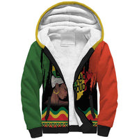 Black History Dreadlocks Map Sherpa Hoodie Say It Loud I’m Black and I’m Proud - Wonder Print Shop