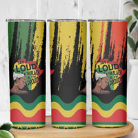 Black History Dreadlocks Map Skinny Tumbler Say It Loud I’m Black and I’m Proud - Wonder Print Shop