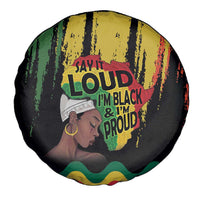 Black History Dreadlocks Map Spare Tire Cover Say It Loud I’m Black and I’m Proud - Wonder Print Shop