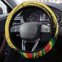 Black History Dreadlocks Map Steering Wheel Cover Say It Loud I’m Black and I’m Proud - Wonder Print Shop