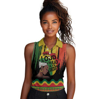Black History Dreadlocks Map Women Sleeveless Polo Shirt Say It Loud I’m Black and I’m Proud - Wonder Print Shop