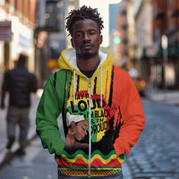 Black History Dreadlocks Map Zip Hoodie Say It Loud I’m Black and I’m Proud - Wonder Print Shop