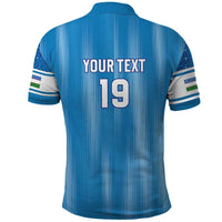 Custom World Football 2026 Uzbekistan Polo Shirt Uzbek Ikat Pattern with Humo Bird - Wonder Print Shop