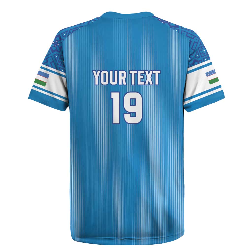 Custom World Football 2026 Uzbekistan Rugby Jersey Uzbek Ikat Pattern with Humo Bird - Wonder Print Shop