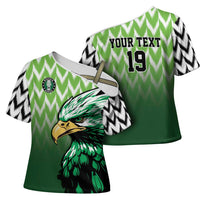 Custom Nigeria Football Cross Shoulder Shirt The Super Eagles Rise