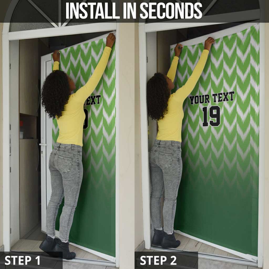 Custom Nigeria Football Door Cover The Super Eagles Rise