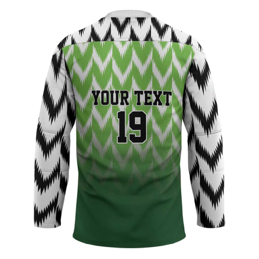 Custom Nigeria Football Hockey Jersey The Super Eagles Rise