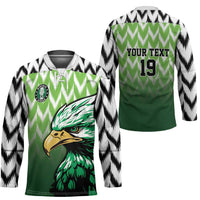 Custom Nigeria Football Hockey Jersey The Super Eagles Rise