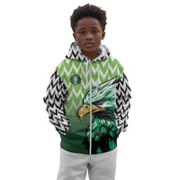 Custom Nigeria Football Kid Hoodie The Super Eagles Rise