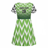 Custom Nigeria Football Kid Short Sleeve Dress The Super Eagles Rise