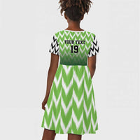Custom Nigeria Football Kid Short Sleeve Dress The Super Eagles Rise