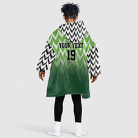 Custom Nigeria Football Kid Wearable Blanket Hoodie The Super Eagles Rise