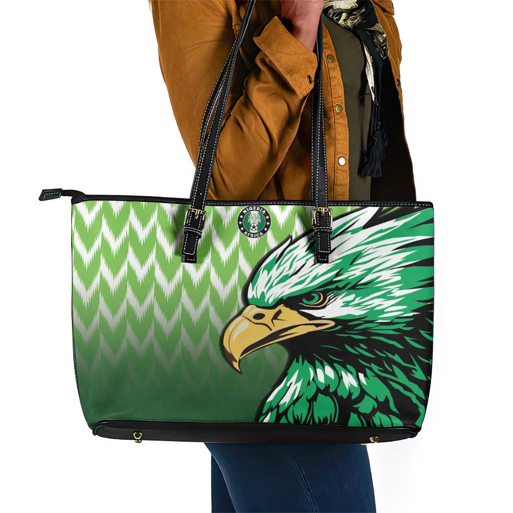 Nigeria Football Leather Tote Bag The Super Eagles Rise