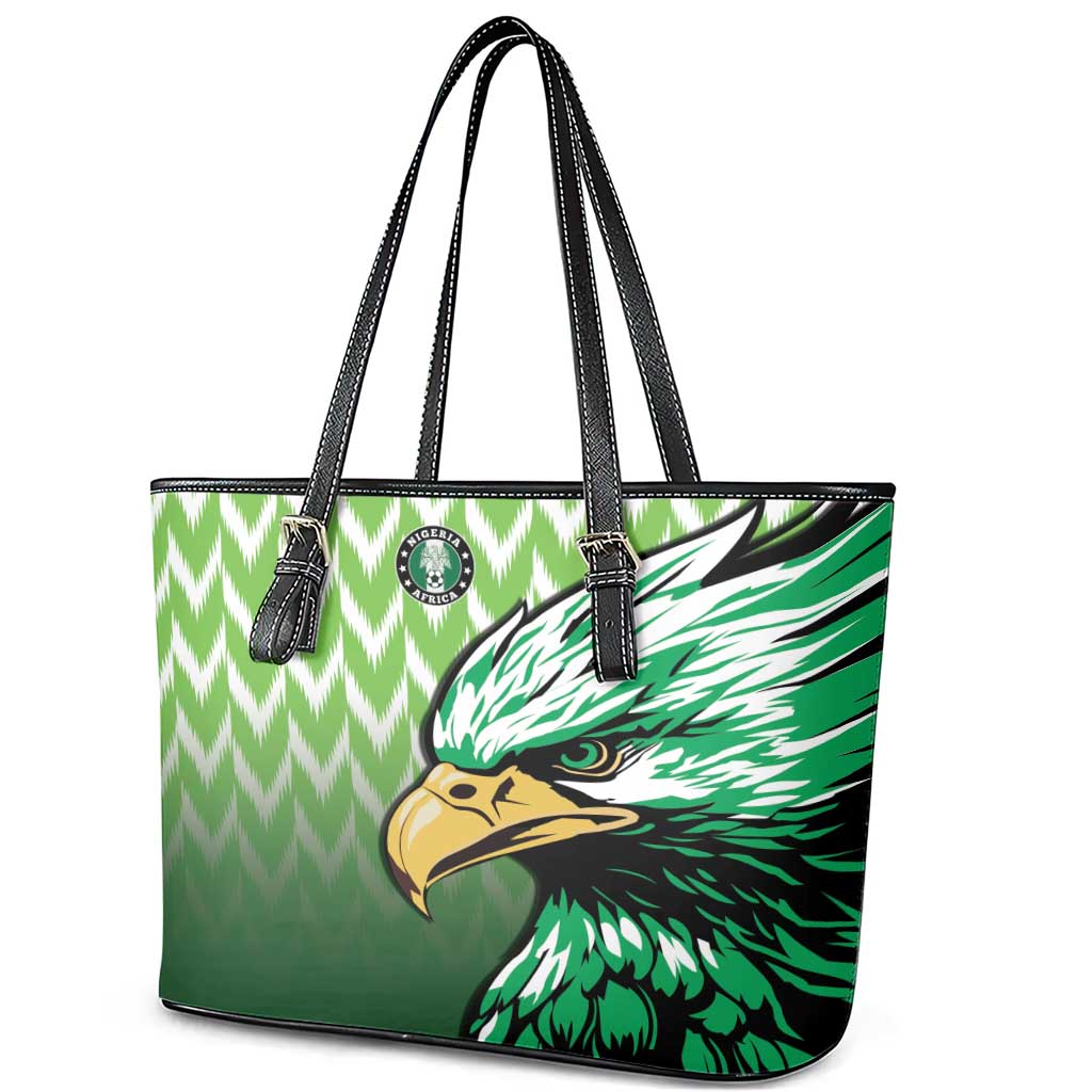 Nigeria Football Leather Tote Bag The Super Eagles Rise