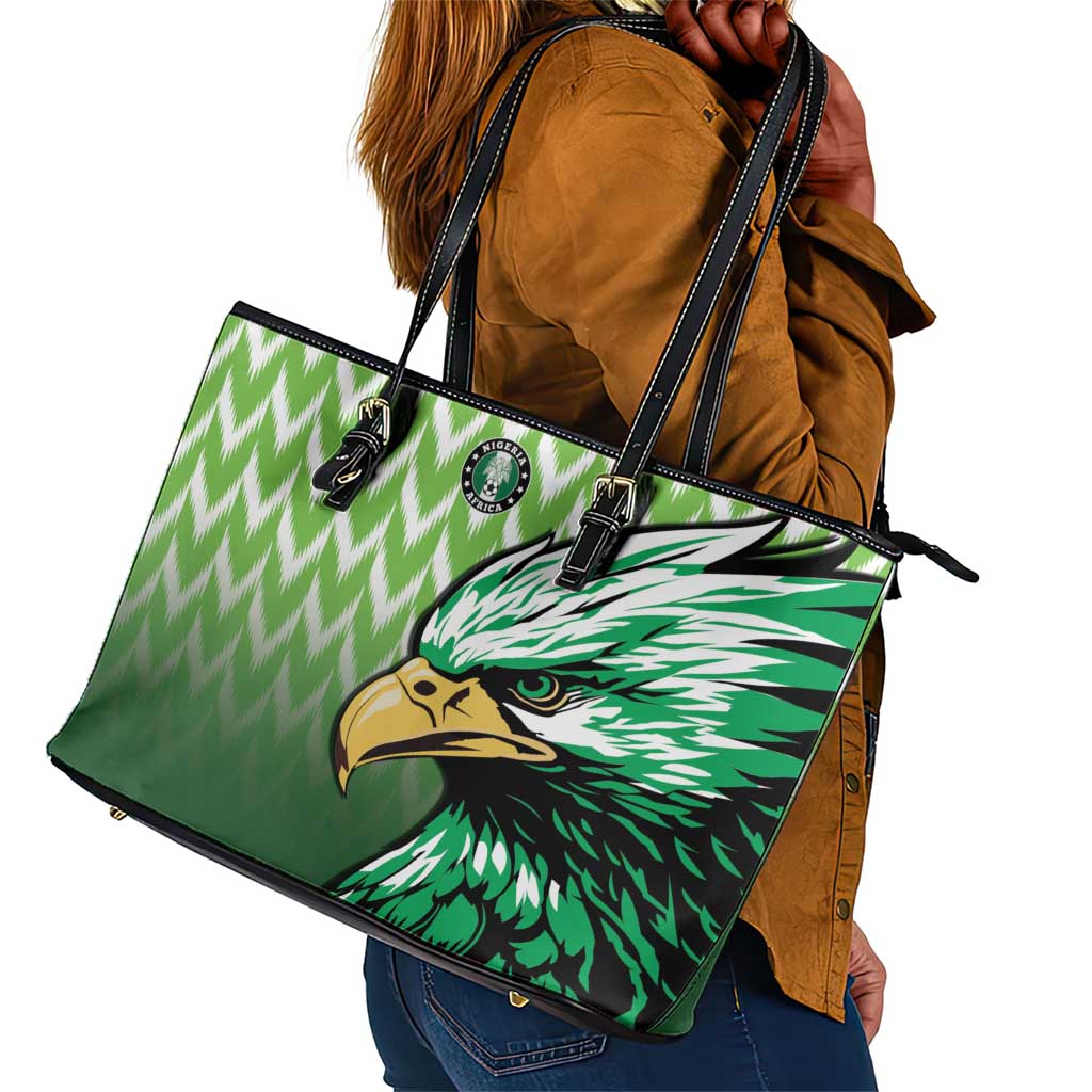 Nigeria Football Leather Tote Bag The Super Eagles Rise