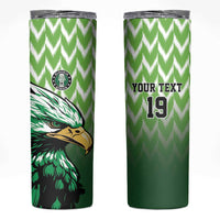Custom Nigeria Football Skinny Tumbler The Super Eagles Rise