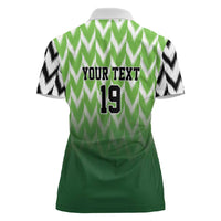 Custom Nigeria Football Women Polo Shirt The Super Eagles Rise