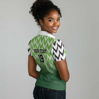Custom Nigeria Football Women Polo Shirt The Super Eagles Rise