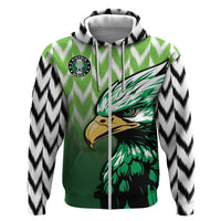 Custom Nigeria Football Zip Hoodie The Super Eagles Rise