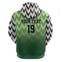 Custom Nigeria Football Zip Hoodie The Super Eagles Rise