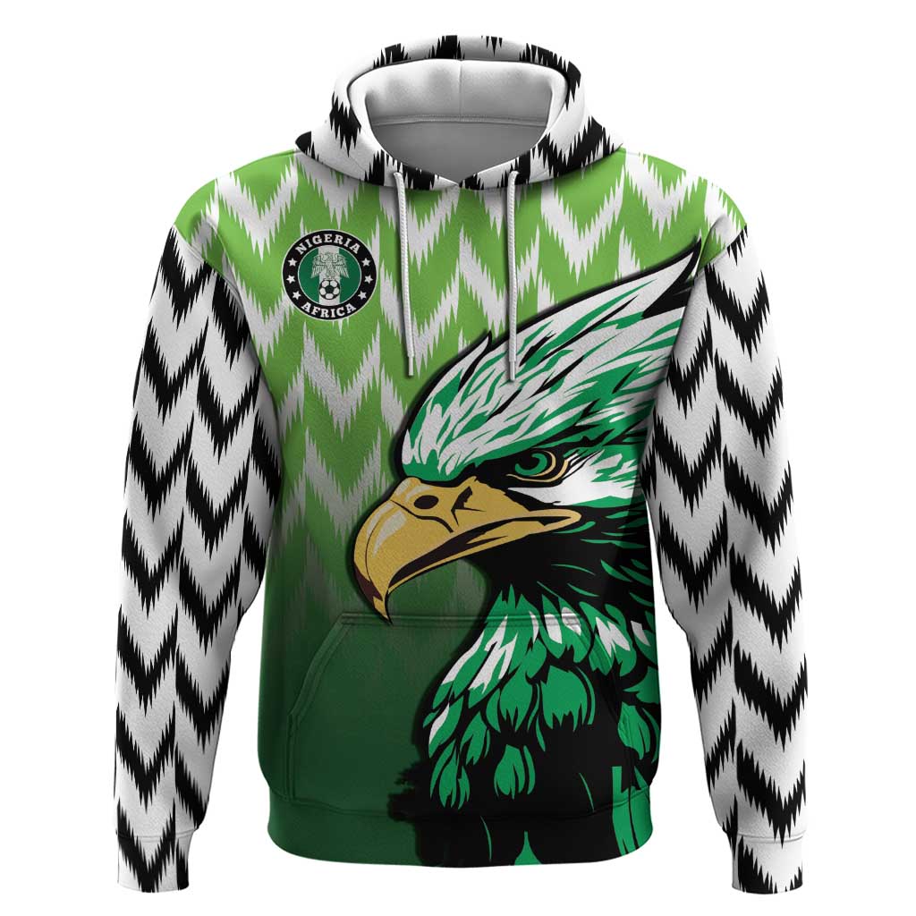 Custom Nigeria Football Zip Hoodie The Super Eagles Rise