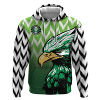 Custom Nigeria Football Zip Hoodie The Super Eagles Rise