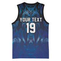 Custom Rugby Italy Basketball Jersey Azzurri Wolf Mascot Design