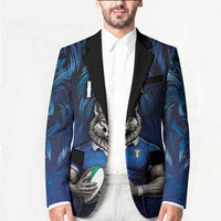 Custom Rugby Italy Blazer Azzurri Wolf Mascot Design