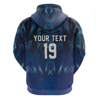 Custom Rugby Italy Hoodie Azzurri Wolf Mascot Design