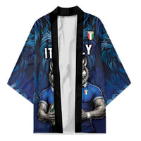 Custom Rugby Italy Kimono Azzurri Wolf Mascot Design