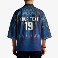 Custom Rugby Italy Kimono Azzurri Wolf Mascot Design