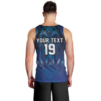 Custom Rugby Italy Men Tank Top Azzurri Wolf Mascot Design