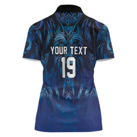 Custom Rugby Italy Women Polo Shirt Azzurri Wolf Mascot Design