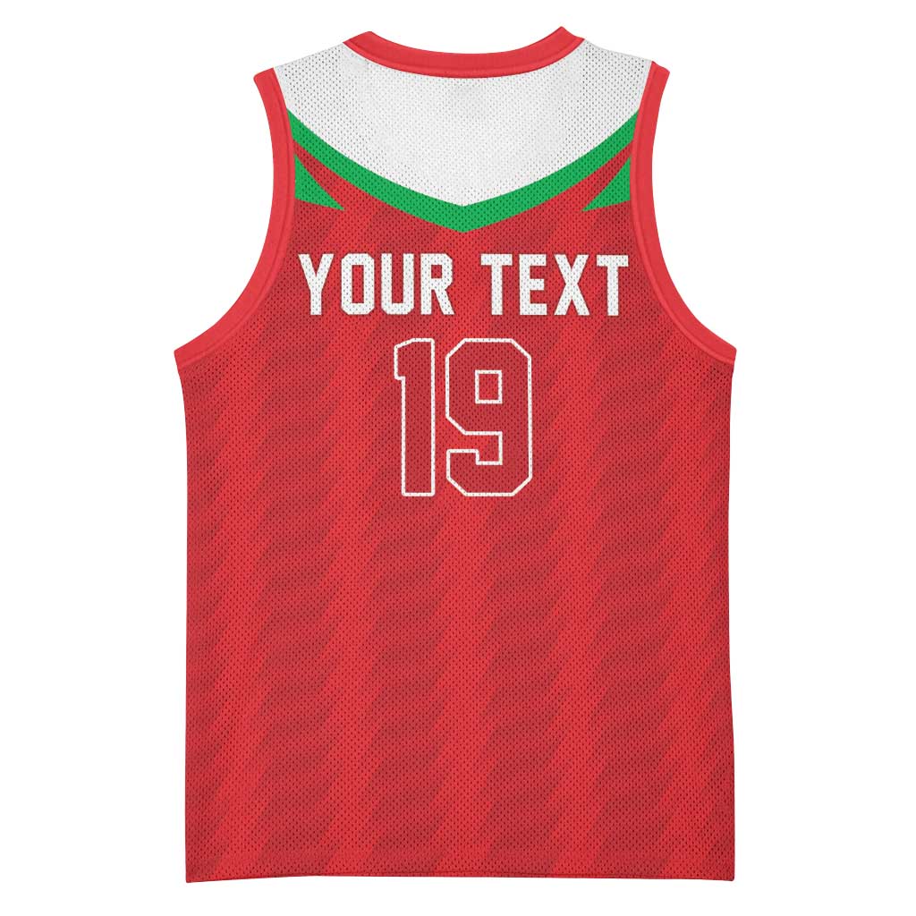 Custom Rugby Wales Basketball Jersey Y Ddraig Goch Mascot Design