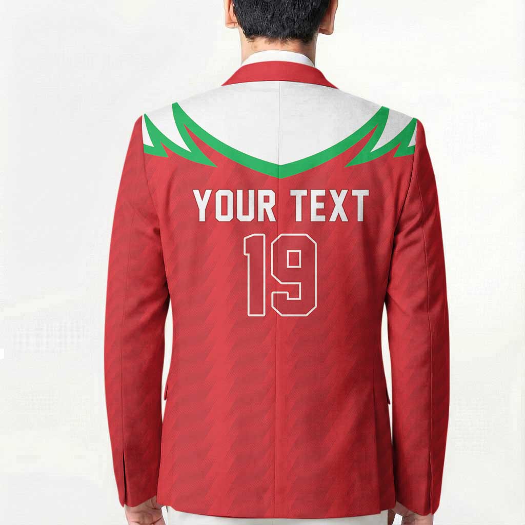 Custom Rugby Wales Blazer Y Ddraig Goch Mascot Design