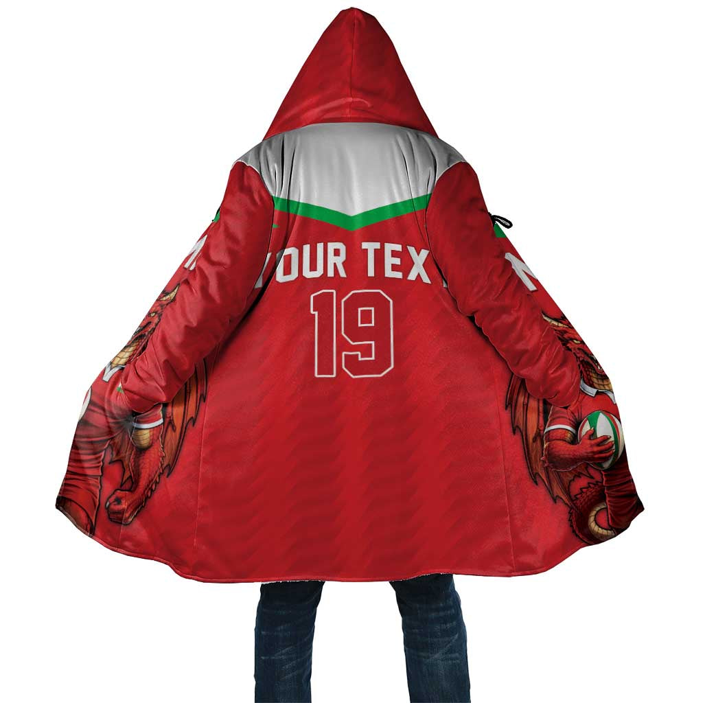 Custom Rugby Wales Cloak Y Ddraig Goch Mascot Design